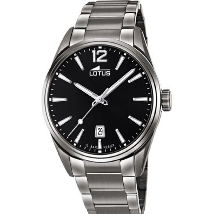 Hombre Lotus style Analogico | Reloj De Hombre Lotus Chrono Con Esfera Negra 18684/3