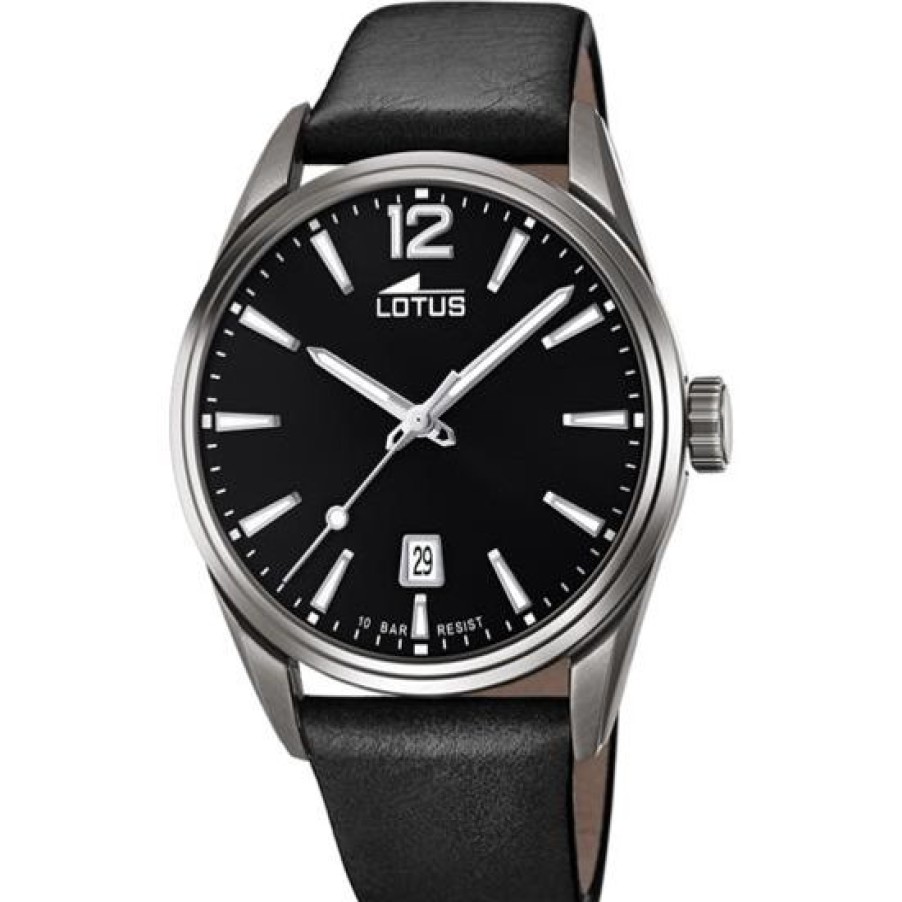 Hombre Lotus style Analogico | Reloj De Hombre Lotus Chrono Con Esfera Negra 18685/3